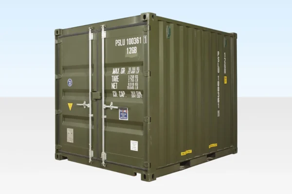 10Ft X 8Ft Shipping Container (One Trip) – Green - Image 2