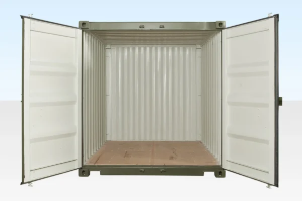 10Ft X 8Ft Shipping Container (One Trip) – Green - Image 3