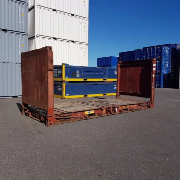 20Ft X 8Ft Used Flat Rack Shipping Containers - Image 2
