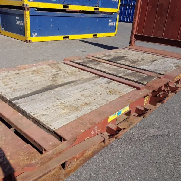 20Ft X 8Ft Used Flat Rack Shipping Containers - Image 3
