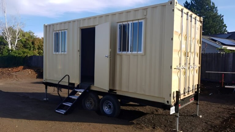 20ft Mobile Office Container With Trailer - Image 4