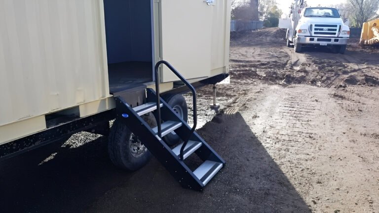 20ft Mobile Office Container With Trailer - Image 3