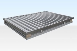 3M X 2.1M Flat Pack Storage Containers – Galvanised
