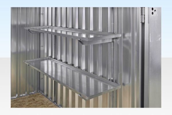 3M X 2.1M Flat Pack Storage Containers – Galvanised - Image 3