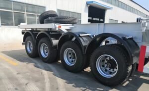 40ft 4 Axel Skeletal Semi Container Trailer
