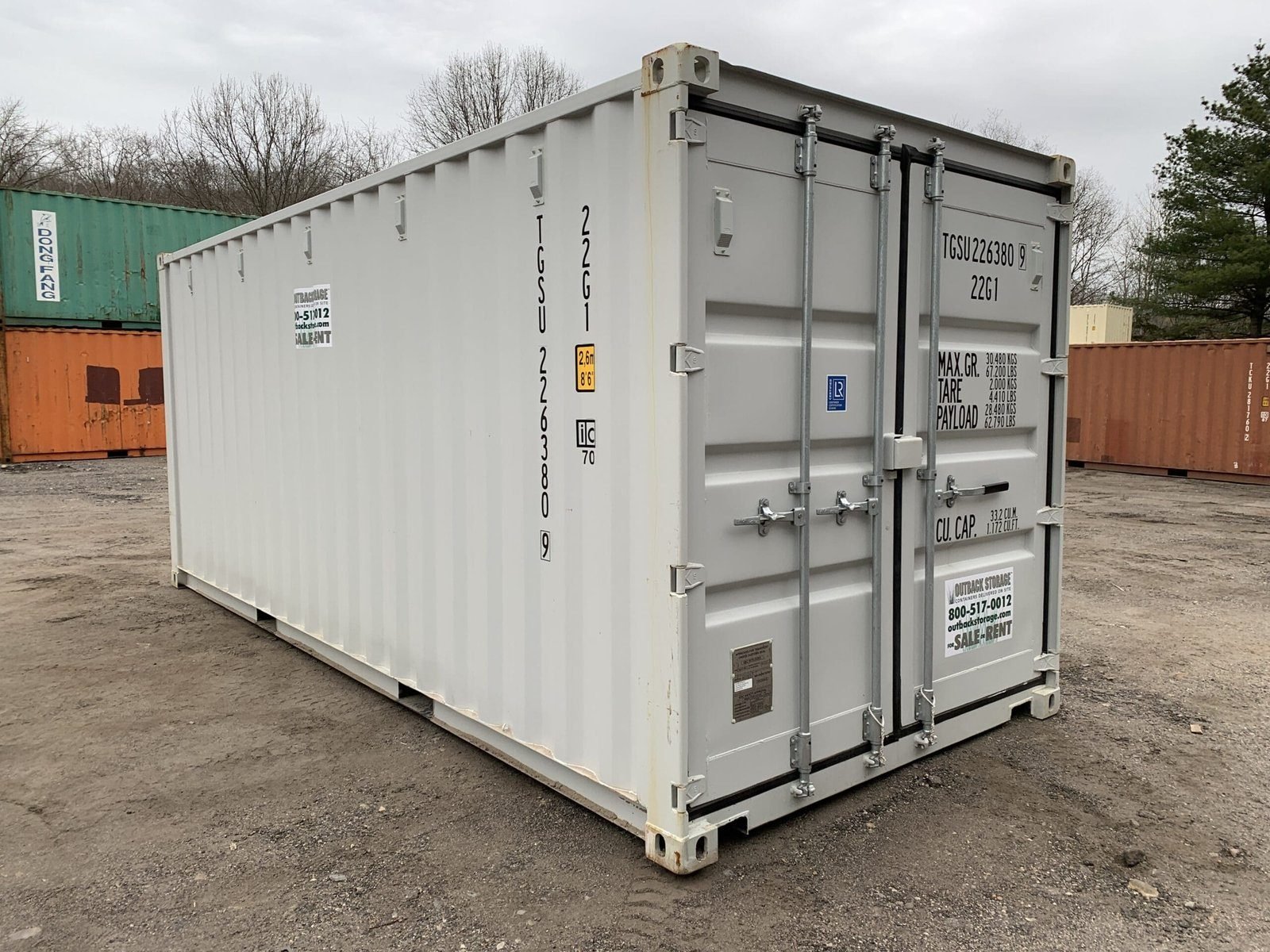 New 20ft x 8ft Grey Shipping/Storage Container - Image 5