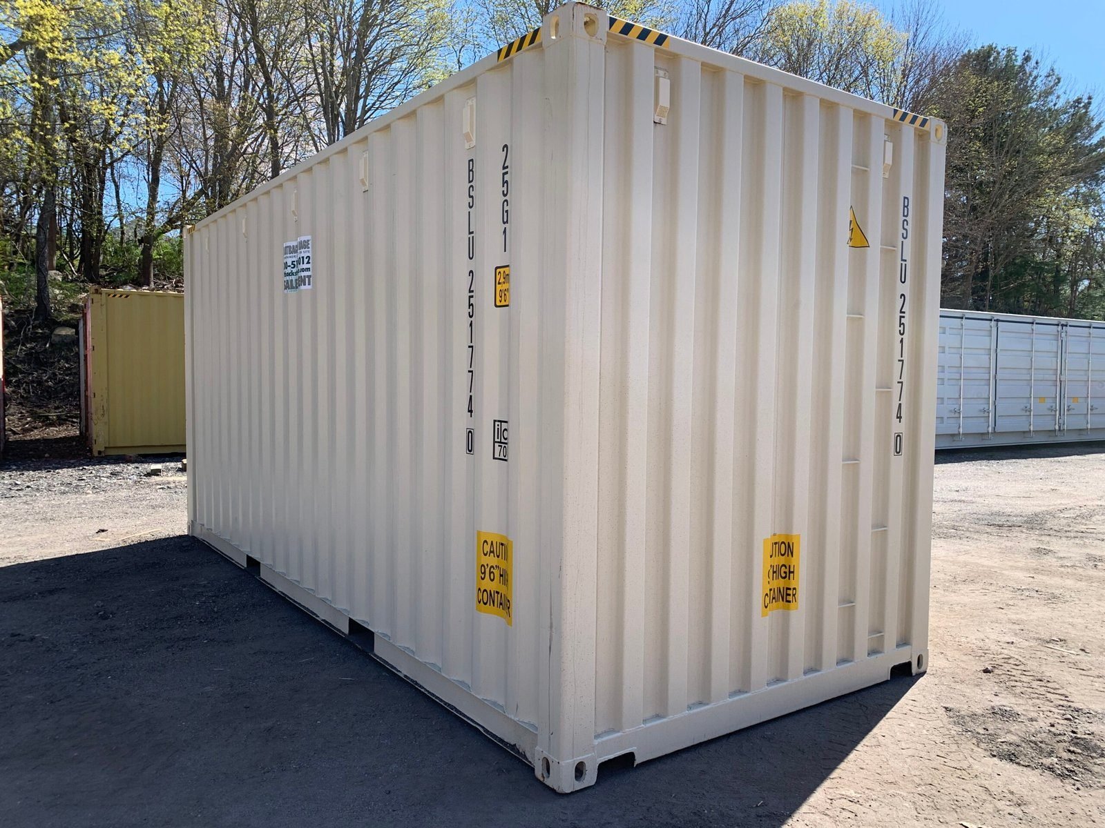 New 20ft x 8ft Beige High Cube Shipping/Storage Container - Image 2
