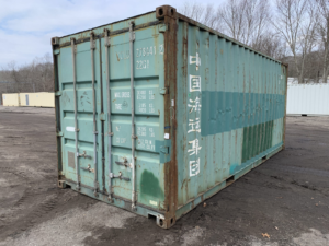 Used 20ft x 8ft Green Shipping / Storage Container