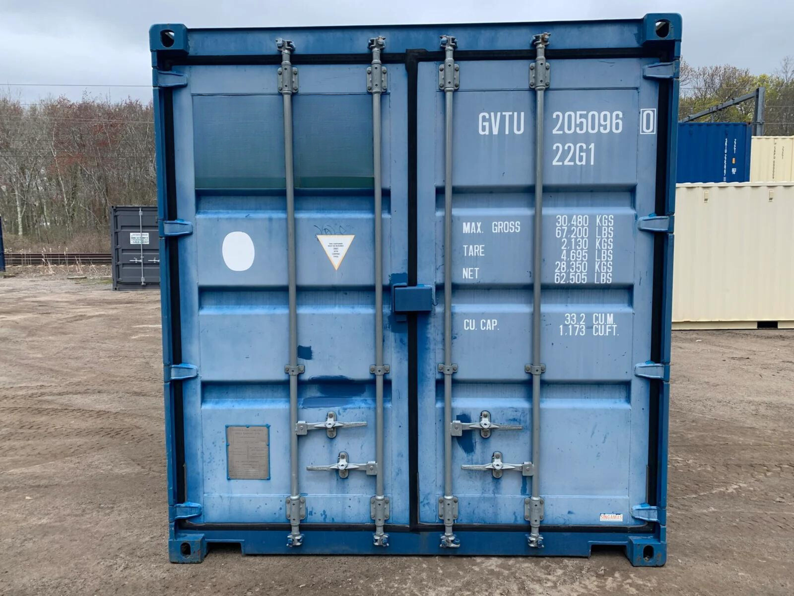 Used 20ft x 8ft Blue Shipping / Storage Container As Is - Image 8