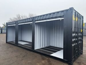 30ft Shipping Container Three Roll-Up Doors