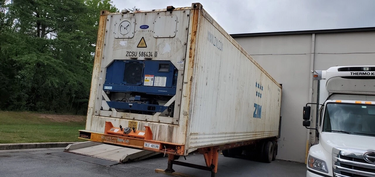 40ft HC Reefer Container–Wind & Water Tight, Non-Working For Sale - Image 3